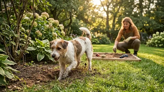 How to Stop a Dog Digging