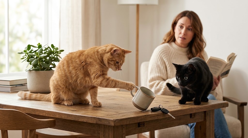 Why Cats Knock Things Off Tables