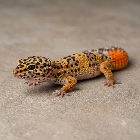 Carrot Tail Leopard Gecko