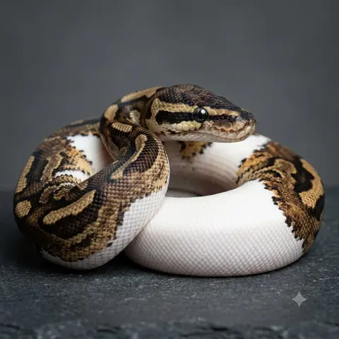 Piebald Ball Python