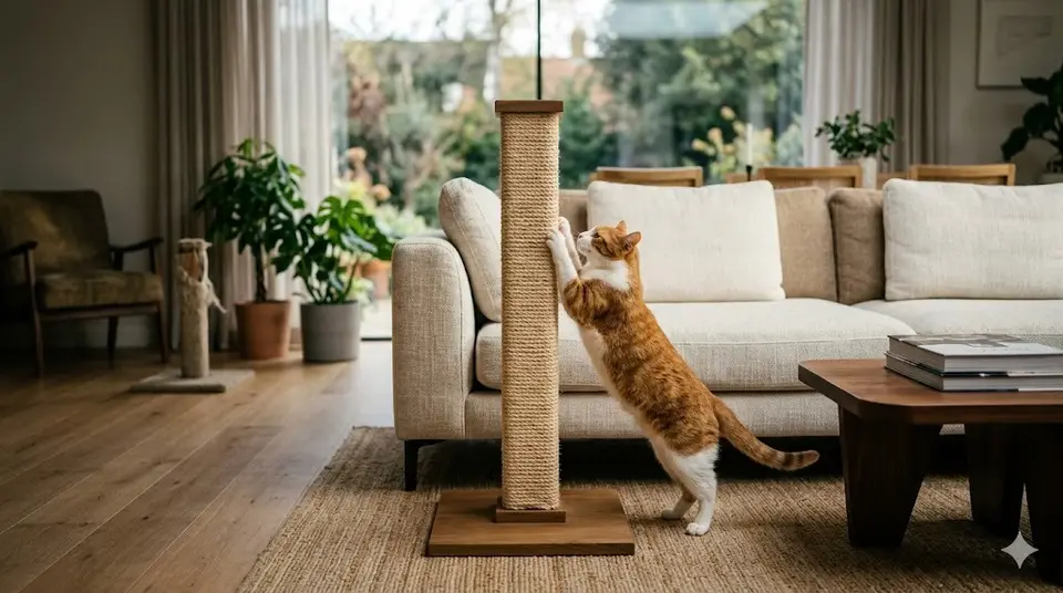 Cat Scratching Post Placement