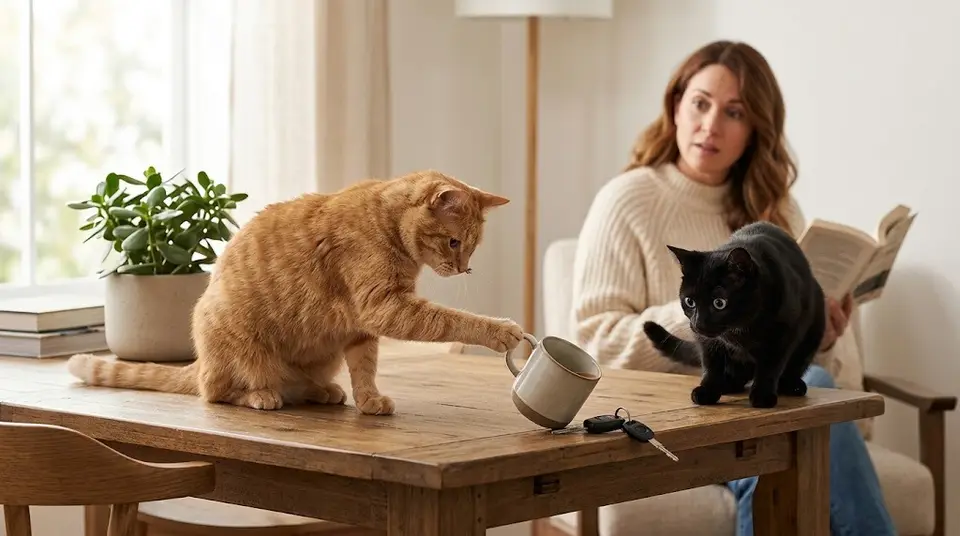 Why Cats Knock Things Off Tables