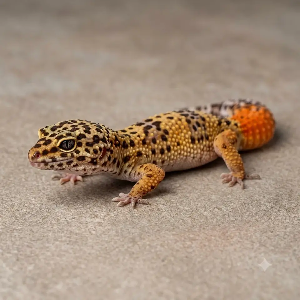 Carrot Tail Leopard Gecko