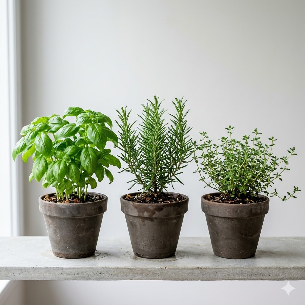 Basil, Rosemary & Thyme