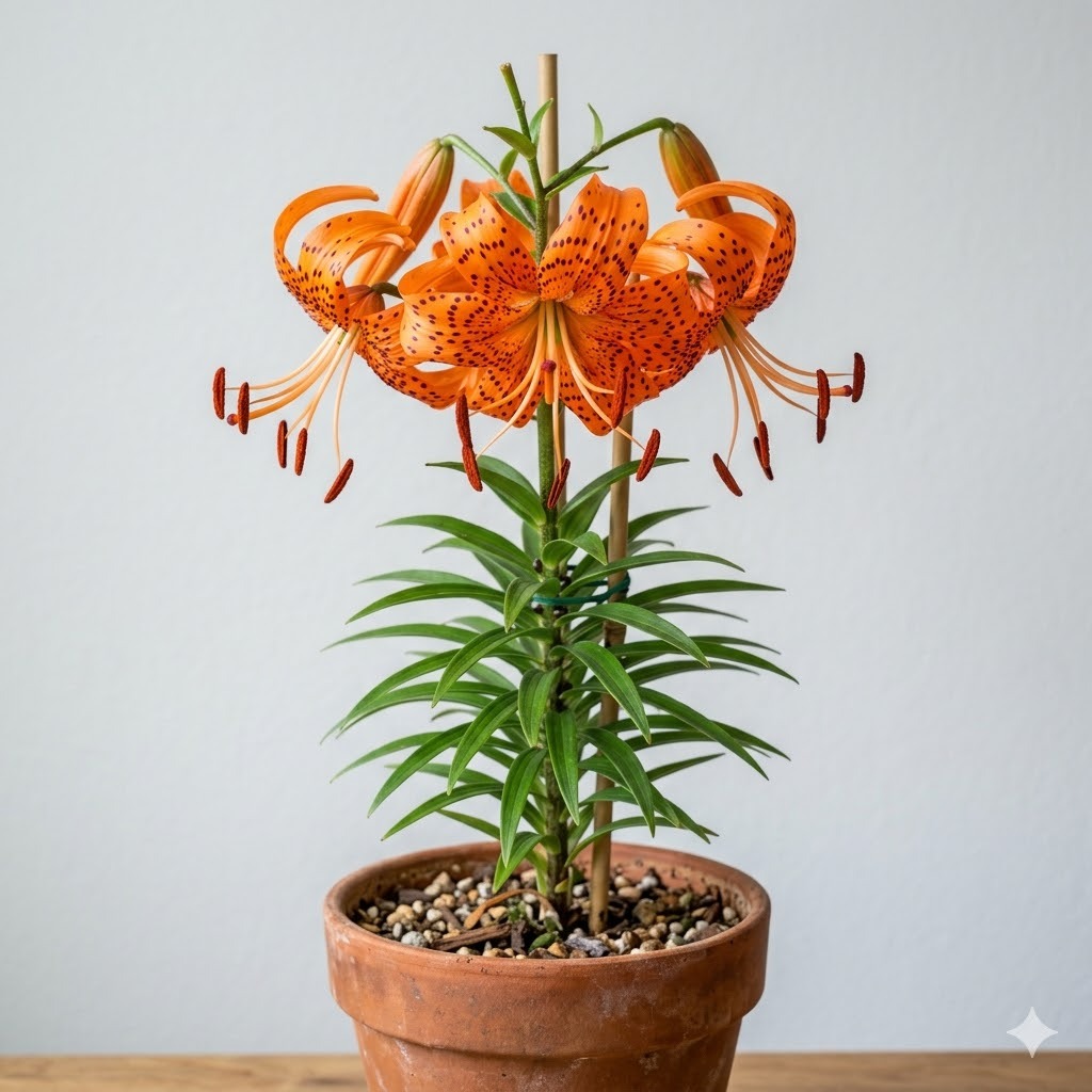 Lily (true lilies: Easter, Tiger, Asiatic, Day)